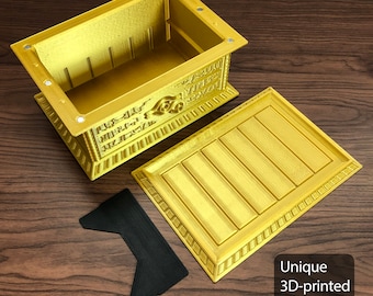 Gold Sarcophagus (250+ Cards) Deck Box for Trading Card Games - Etsy Gold Sarcophagus (250+ Cards) Deck Box for Trading Card Games - Etsy