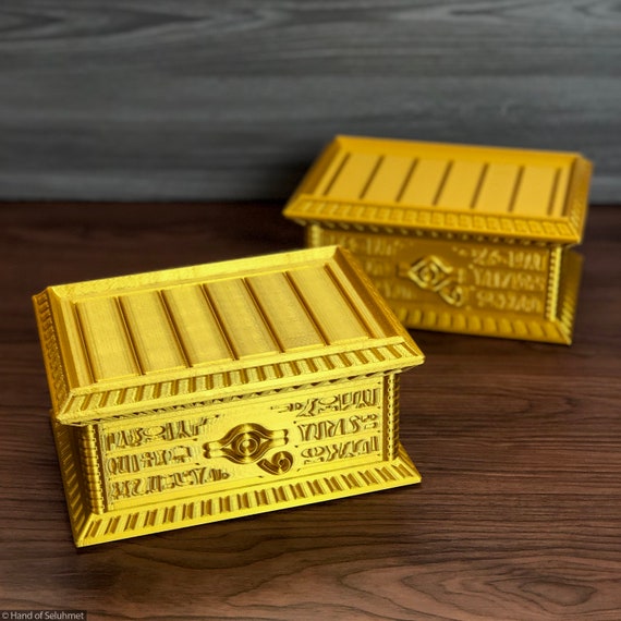 Gold Sarcophagus 250 Cards Deck Box for Trading Card Games 