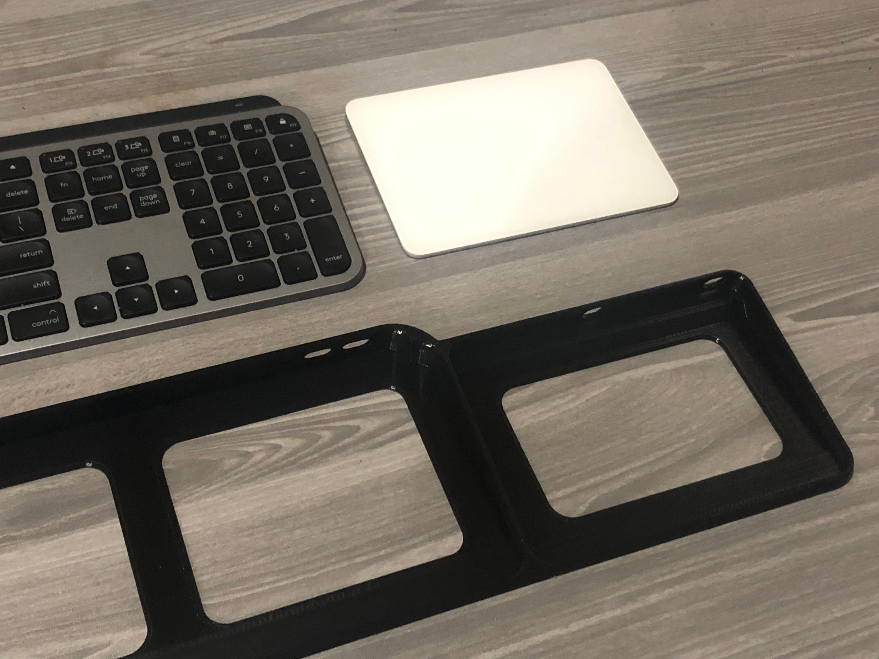 Magic Board for Logitech MX Keys and Apple Magic Trackpad