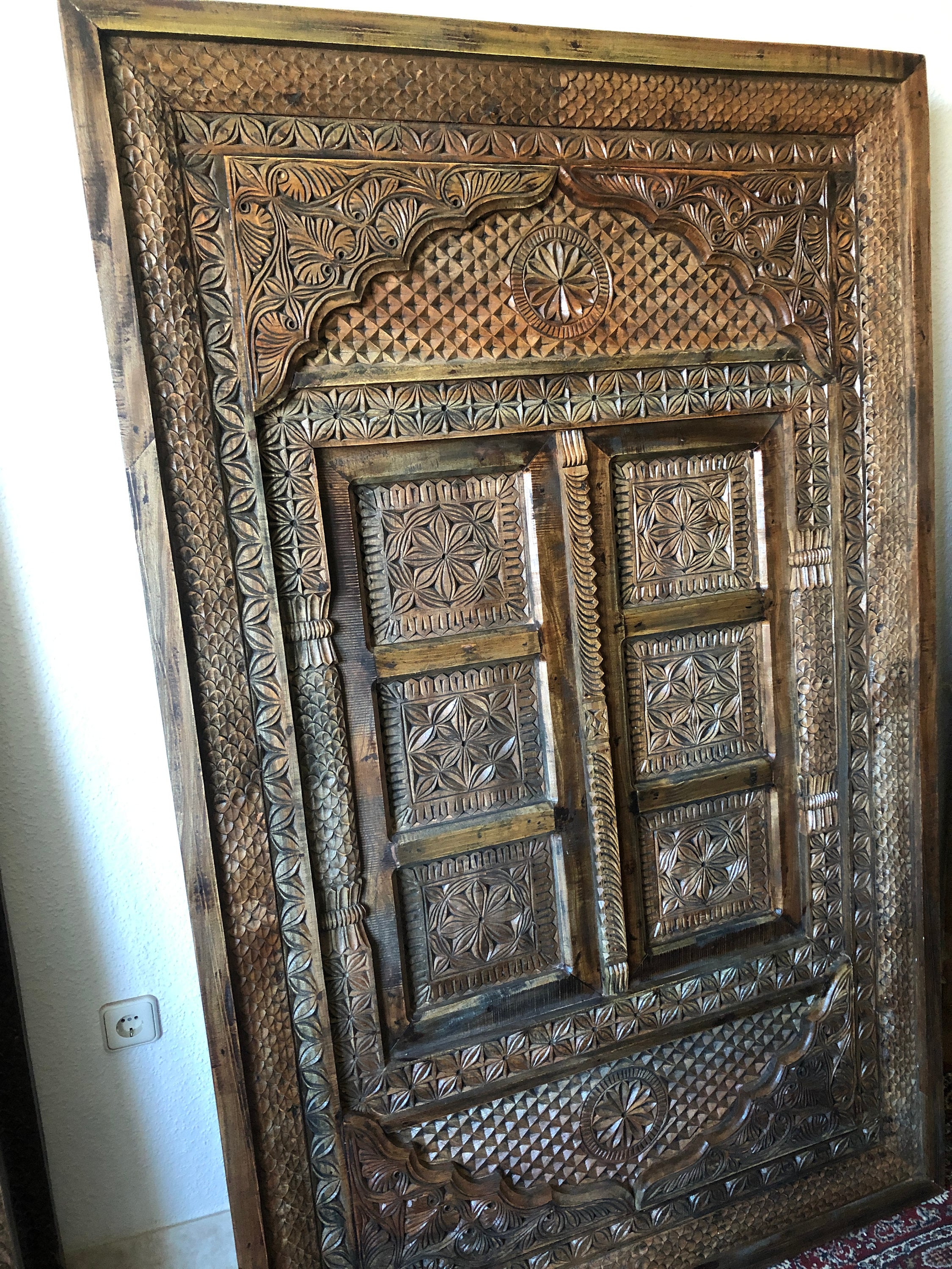 Table à manger, Table à manger en bois, Table de style oriental, Table faite main