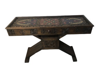 Console antiek, gangtafel, dressoir handgemaakt, houten consoletafel