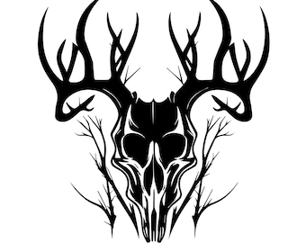 Deer Skull SVG File for DIY Crafts and Home Decor