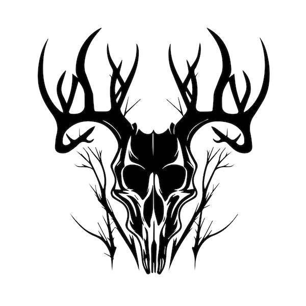 Deer Skull SVG File for DIY Crafts and Home Decor