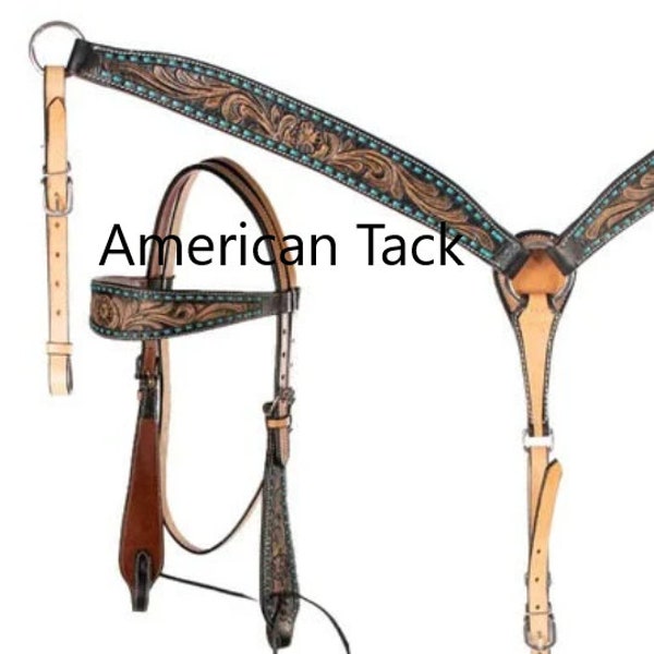 Light Oil Breast Collar and Headstall Set Etsy