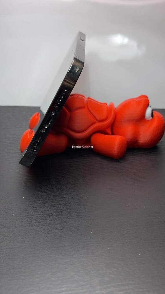 Support de téléphone tortue lumineuse coréenne, anneau de