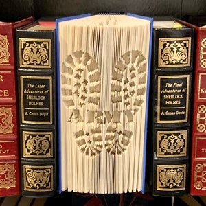 Heerstiefel Gefaltet Buchkunst - Veteran Geschenk - Militär Geschenk - Personalisiertes Geschenk - Einzigartige Geschenke - Semper fi - Buch Skulptur, Buch Origami
