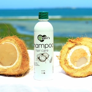 Qadri&#39;s Coconut Hair Care Shampoo - Hair Treatment for His or Her, Handmade, Natural Ingredients