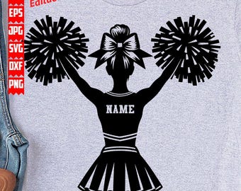 Cheerleader Svg | Personalize svg | Cheerleader Shirt Dxf Png Eps Files | Cheer Dance Svg | Cheerleader Png | Football Shirt | DXF PNG SVG