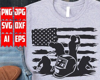 USA Welder Scene svg Files | US Welder Svg | US Welder Png | Welding svg | Us Welder Shirt | Repair svg | Welder Clipart | welder Cut Files