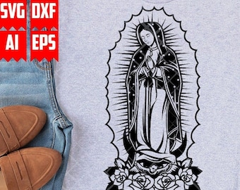 Virgen De Guadalupe Svg | Virgen Mary Svg | Mary Svg | Virgen de Guadalupe Png | Mother Mary svg | Christian svg | Jesus Mary Svg | Digital