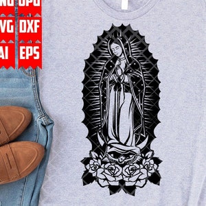 Virgen De Guadalupe Svg / Virgen Mary Svg / Mary Svg / Virgen de Guadalupe Png / Mother Mary svg / Christian svg / Jesus Mary Svg / Digital