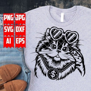 Cute Funny Cat Svg | Cute Cat Svg | Cat svg | Cat Clipart | Cat Stencil | Cute Animal svg | cat Png | Cat Animals svg | Cute Funny cat png