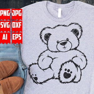 Teddy Bear Svg Files | Teddy Bear Clipart | Teddy Bear Png | Teddy Bear Stencil | Teddy Bear Cut Files svg | Teddy svg | Teddy Png | Digital