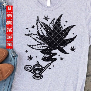 Unkraut Lampe svg | Kush Clipart | 420 Rasta Shirt png | Dope Stoner Schnittdatei | Cannabis Schablone | Marihuana Blatt dxf | Rauchen-Joint-Shirt png