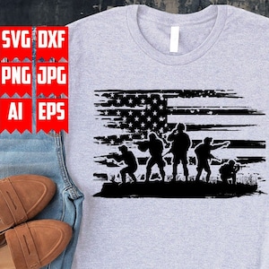 US Military Scene Svg | US Veteran svg | USA Flag Soldier Svg | Military Svg | Veteran Usa Svg | Soldier Scene Svg | Military Png | Digital