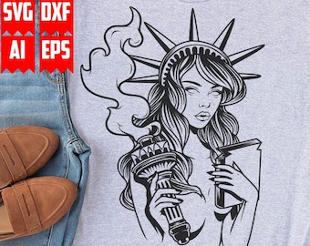 Sexy Statue of Liberty Svg | America Svg | Statue of Liberty Png | Statue of Liberty Clipart | Liberty Svg | USA Svg | US Patriotic Svg