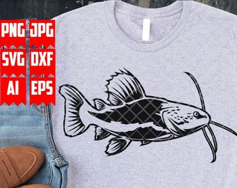 CatFish svg File | Catfish Fishing svg | Catfish Png | lake fish Svg | Fresh Water Fish Svg | Fishing Svg | Catfish Shirt | Catfish Clipart