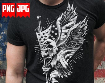 US Patriotic Eagle Png Sublimation | Usa Png | Usa Patriotic Png | Usa Flag Png | America Png | 4th of July Png | Veteran Png | military Png