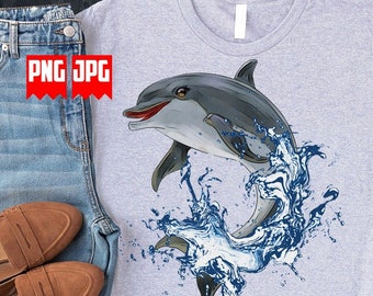Cute Dolphin PNG for Sublimation | Dolphin Png | Dolphin Clipart | Dolphin Png Sublimation files | Dolphin Tumbler Png | Digital Downloads
