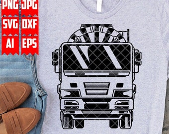 Cement Truck Mixer Svg | Concrete Mixer Svg | Mixer truck Svg | Truck svg | Heavy Equipment Svg | Construction Truck Svg | Cement Truck Svg