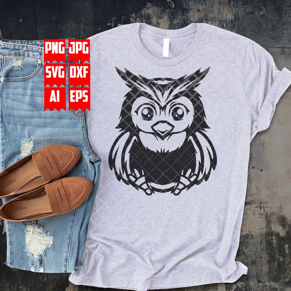 Owl Svg | Cute Owl Clipart | Nocturnal Animal Cut File | Jungle Life ...