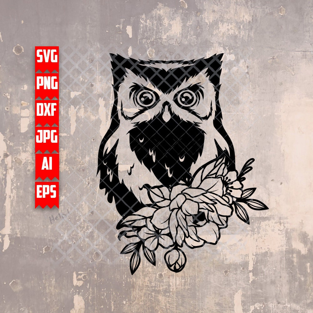 Owl Svg | Cute Owl Clipart | Nocturnal Animal Cut File | Jungle Life ...