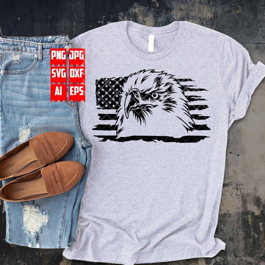 US Patriotic Eagle Svg Cut Files | Eagle Head Svg | Eagle Png | Eagle ...