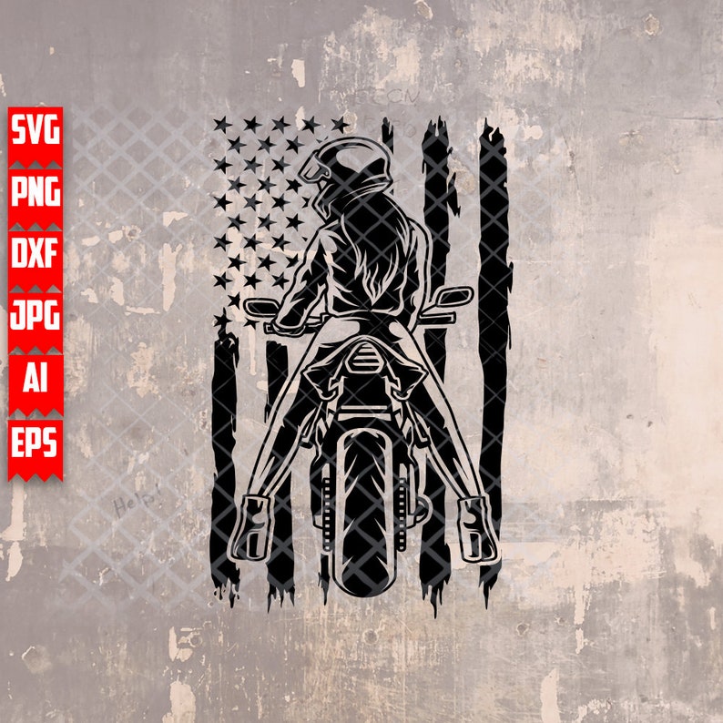 US Girl Biker Svg Lady Rider Clipart Riding in Tandem Dxf - Etsy