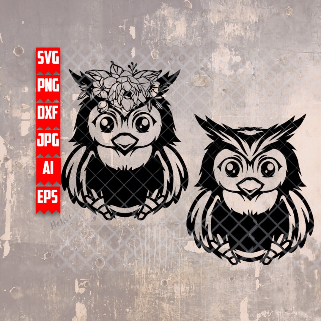 Owl Svg | Cute Owl Clipart | Nocturnal Animal Cut File | Jungle Life ...
