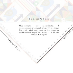 Custom Quilt Label - Personalised Quilt Label Corner, Professional Embroidered Quilt Labels for your creations by Rustic Moon