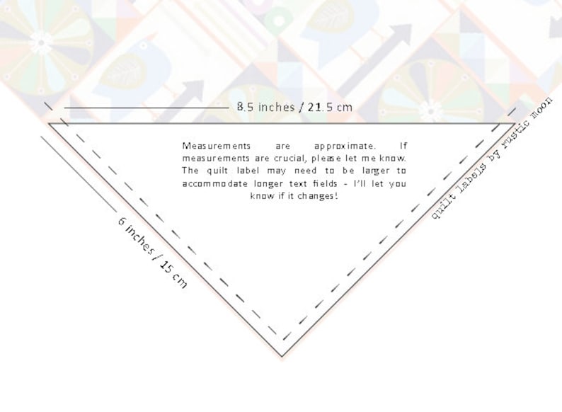 Custom Quilt Label Personalised Quilt Label Corner, Professional ...