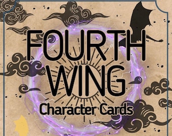 USA- Fourth Wing Character Cards