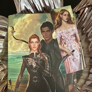 USA A Court of Thorns and Roses: Elain Bookmark Etsy