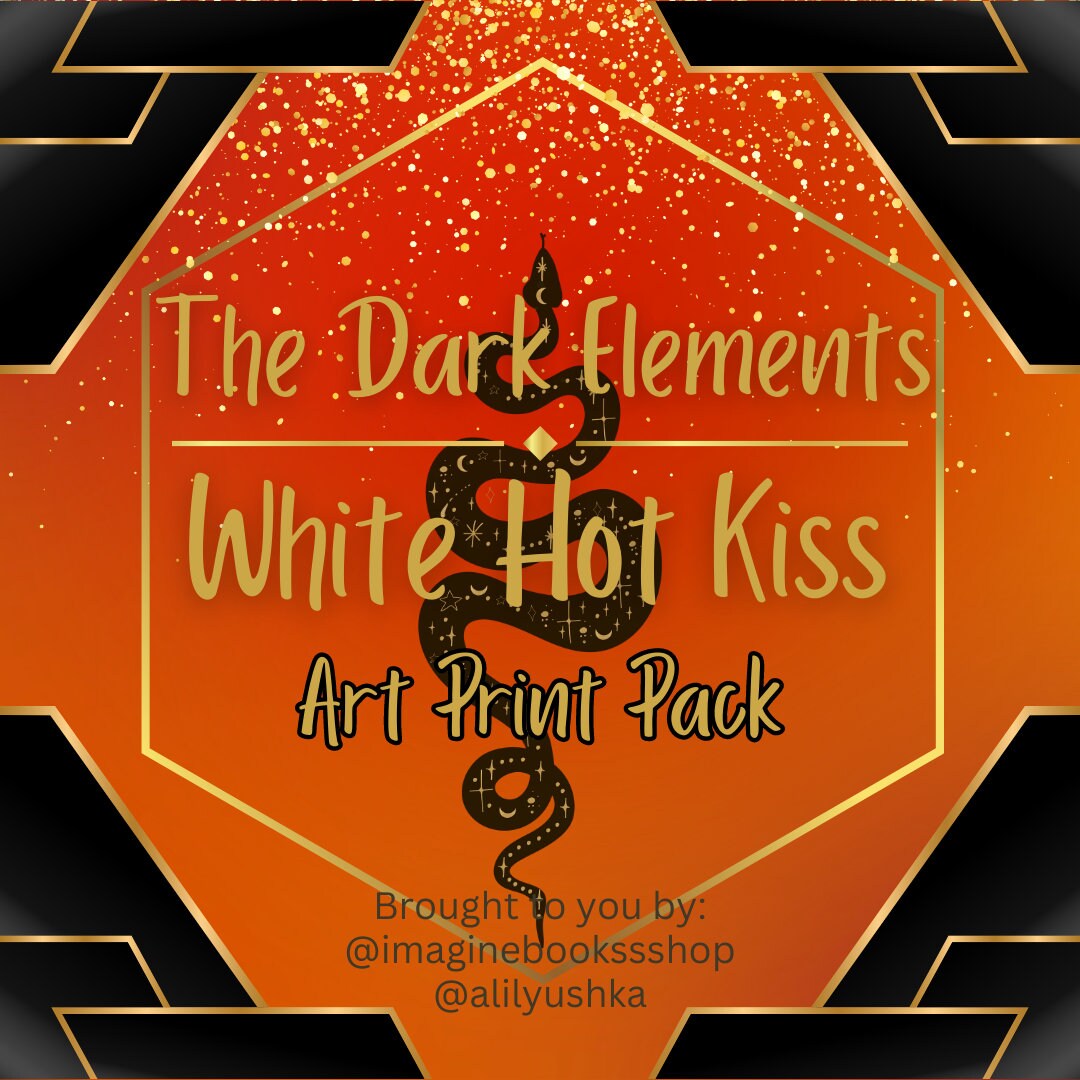 USA White Hot Kiss Art Print Pack the Dark Elements Etsy