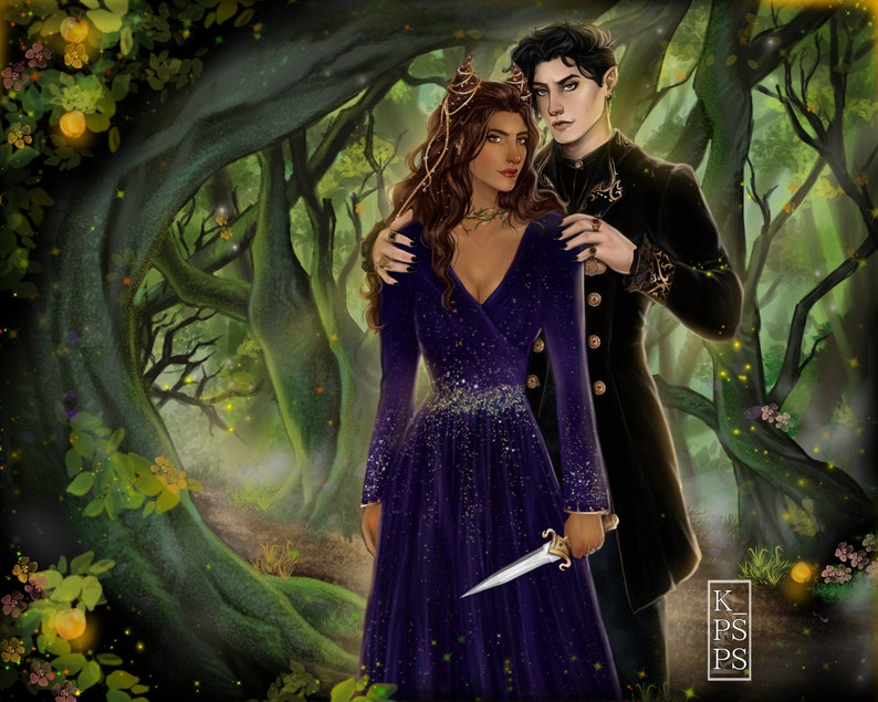 USA the Cruel Prince Jude and Cardan Art Print Etsy