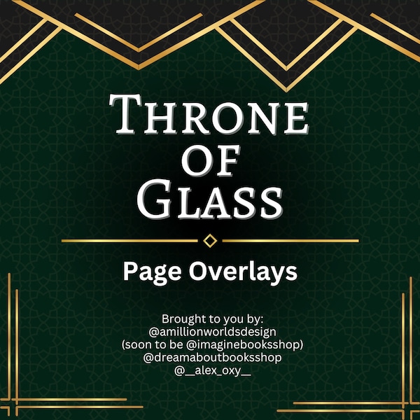 USA - Throne of Glass Page Overlays