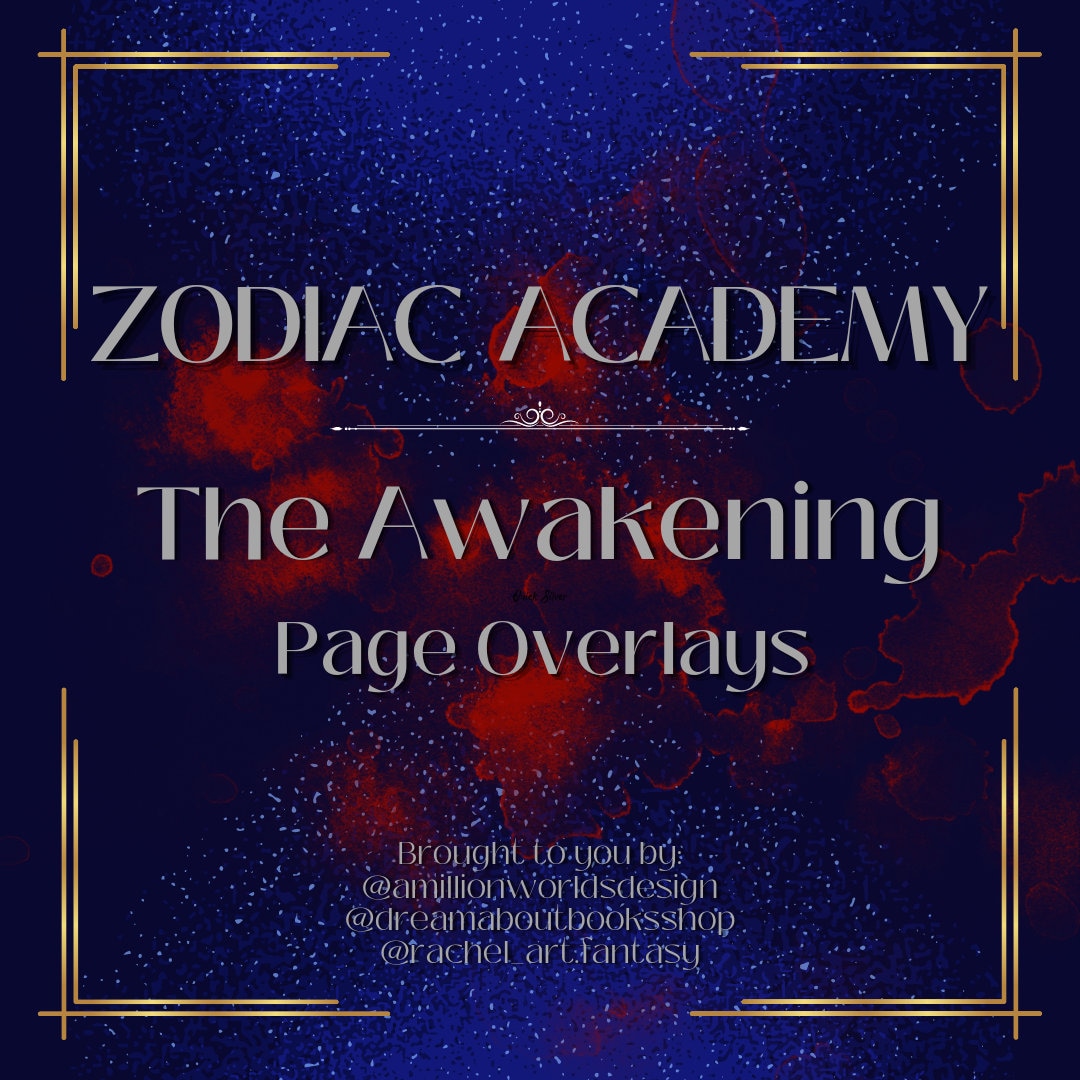 USA Zodiac Academy the Awakening Page Overlays Etsy