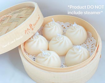Dumpling Kerze｜Xiaolongbao Duftkerze｜geduftete juicy bun Kerze｜Essenskerze｜Bun Kerze｜Bao Kerze|kein Dampfgarer enthalten!