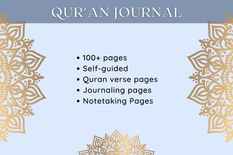 Quran Journal Printable Quran Journal Muslim Digital Journal Muslim