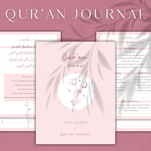 Quran Journal | Printable Quran Journal | Muslim Digital Journal | Muslim Planner | Quran Study Planner | Digital Download | Printables
