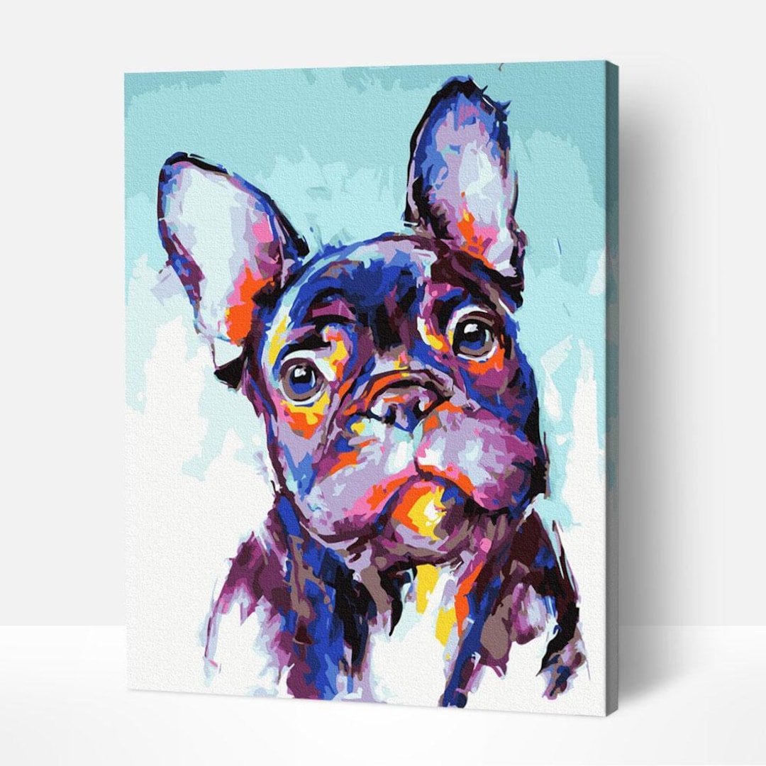 Paint by Number French Bulldog Paint by Number Paint by Etsy