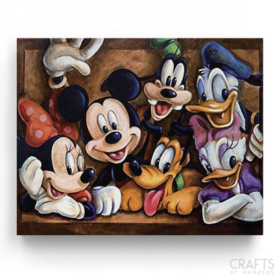 Paint by Number Disney Crew Paint by Number Paint by Etsy