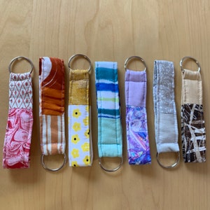 Colorful variety of key fobs