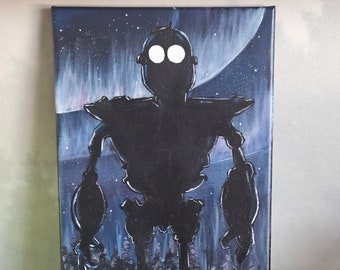 Iron Giant - Robot - Cartoon - Painting