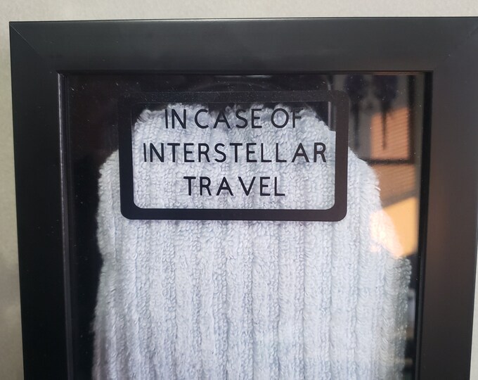 The Hitchhiker's Guide to the Galaxy Emergency Bathroom Towel Etsy