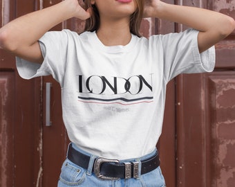 LONDON Trendy Fashion Tshirt, Unisex, Womens Tshirt, Graphic Tee, Statement Tshirt, Aesthetic Tee, Y2K, Vintage Tee, Crewneck Tee