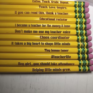 Funny Pencils for Teachers - One Dozen