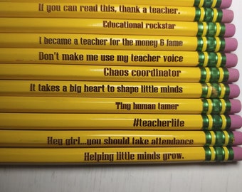 Funny Pencils for Teachers - One Dozen