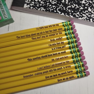 Happy Birthday, Motivational & Fun Pencils, 12 Dozen