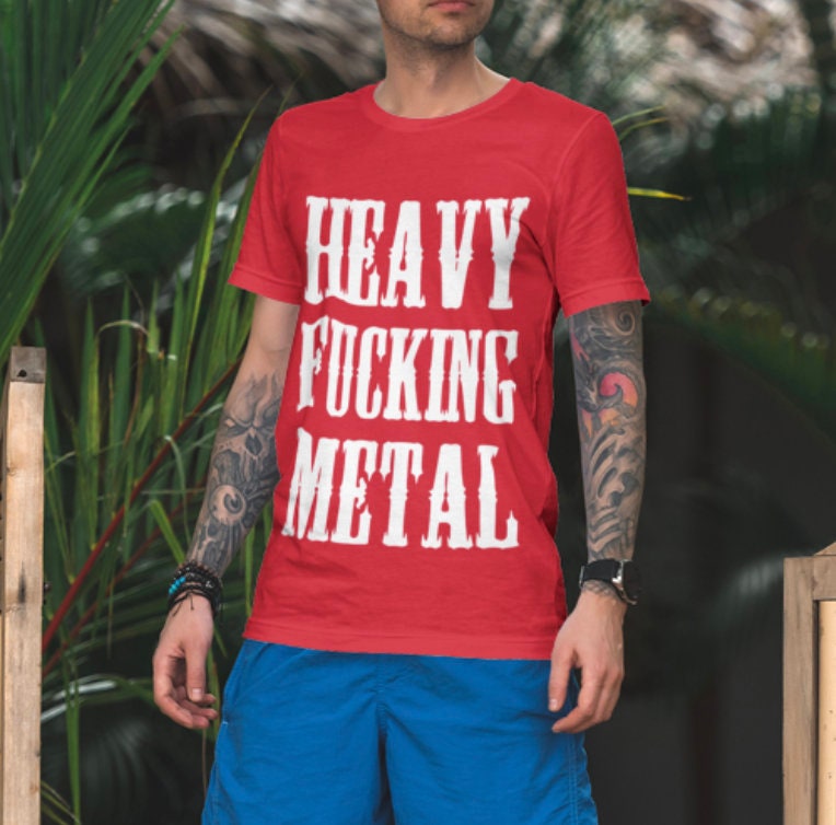 ADULTS Heavy Fucking Metal T-shirt - Etsy Australia